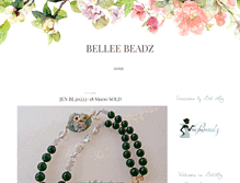 Tablet Screenshot of belleebeadz.com